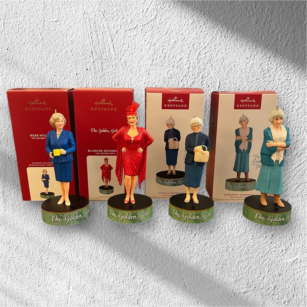 Golden Girls Collectible Hallmark Keepsake Ornaments Set of 4